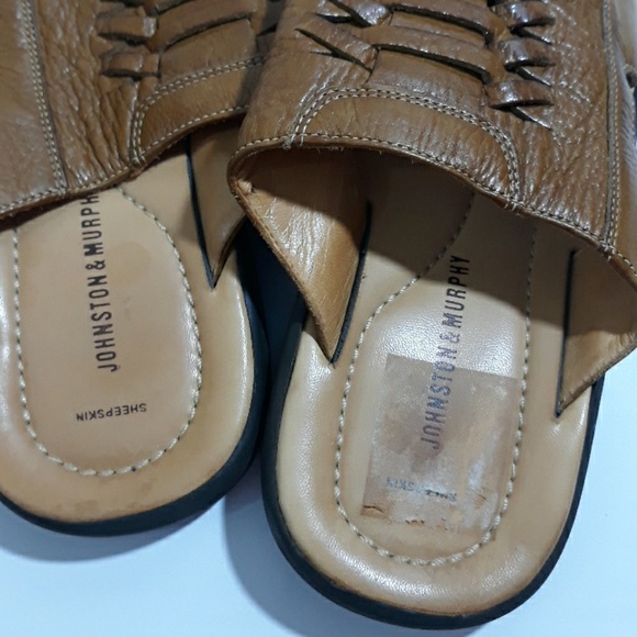 JOHNSTON AND MURPHY leather loafers as 12M - Picture 7 of 9